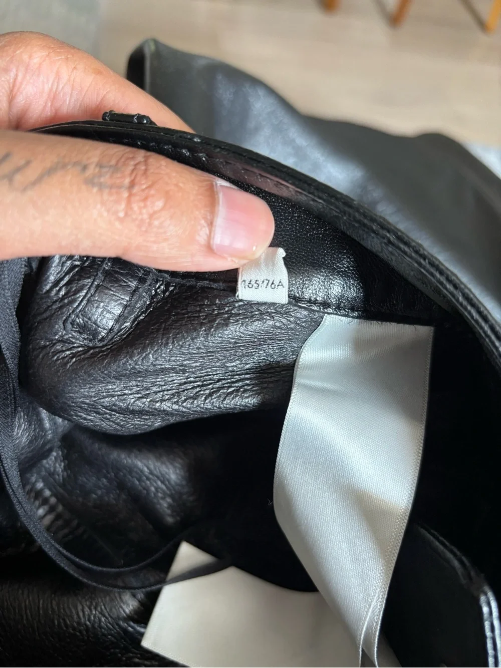 Celine Black Leather Pants